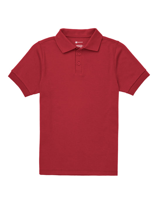 Youth Short Sleeve Interlock Polo - CR891Y - Red