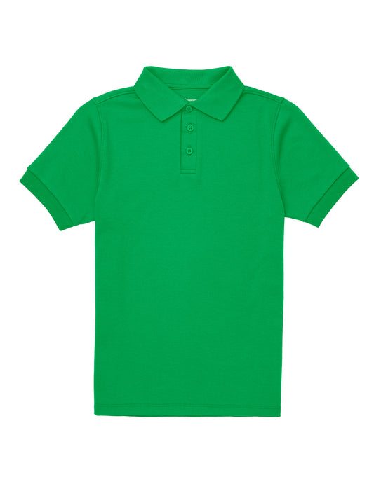 Youth Short Sleeve Interlock Polo - CR891Y - Kelly Green