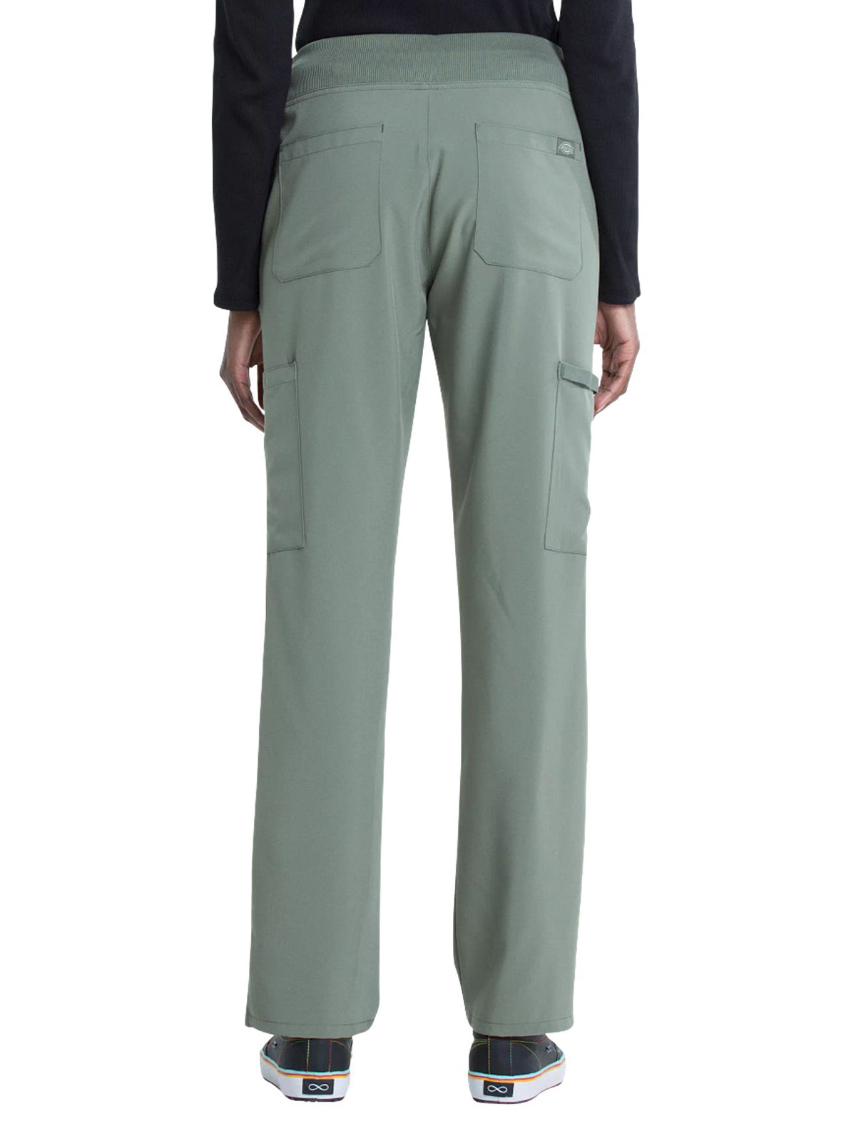 Women's Natural Rise Tapered Leg Pull-On Pant - DK005 - Olive