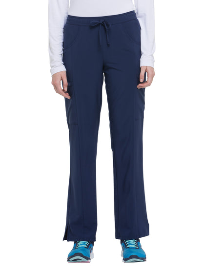 Women's Mid Rise Straight Leg Drawstring Pant - DK010 - Navy