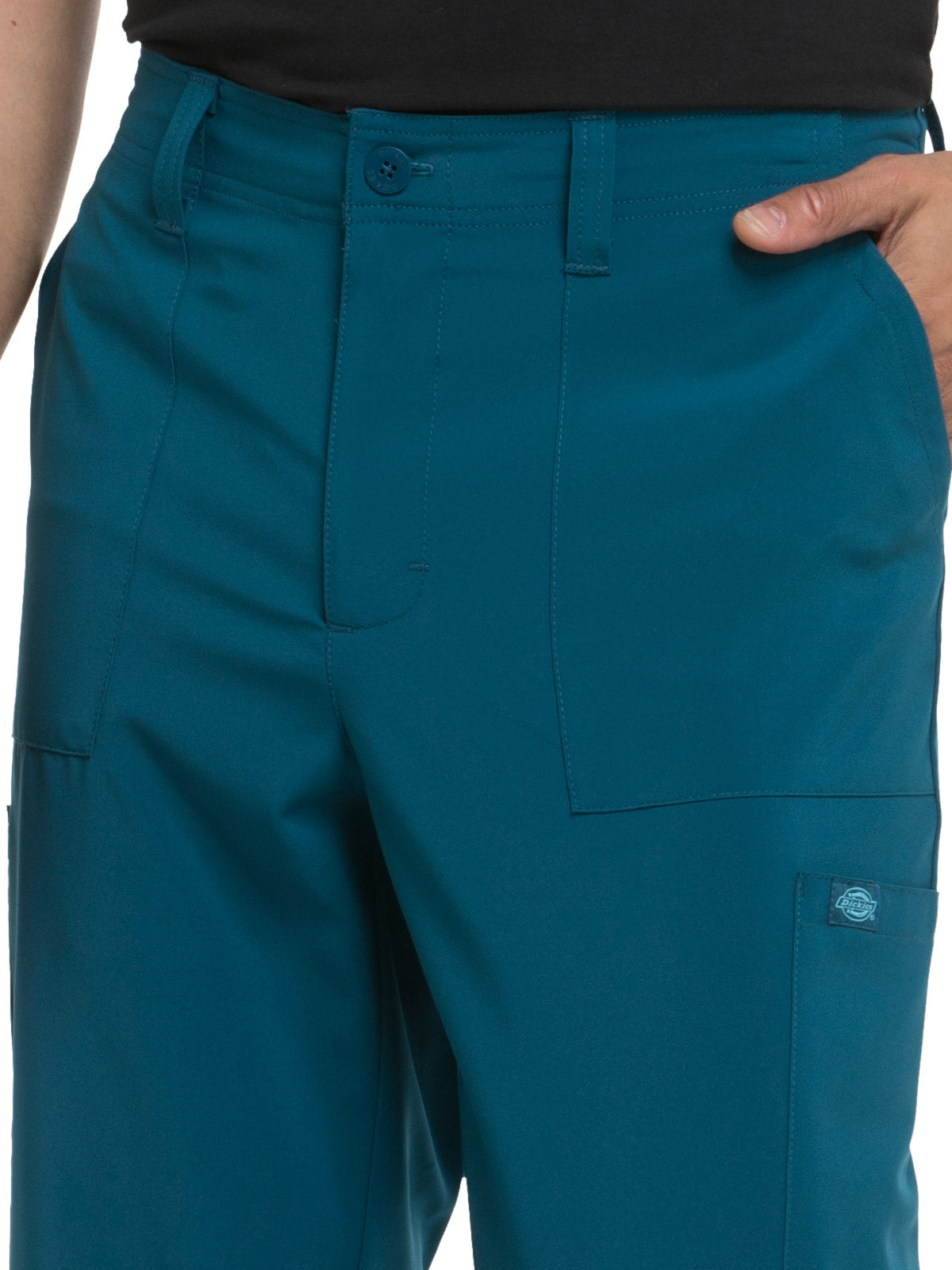 Men's Natural Rise Drawstring Pant - DK015 - Caribbean Blue
