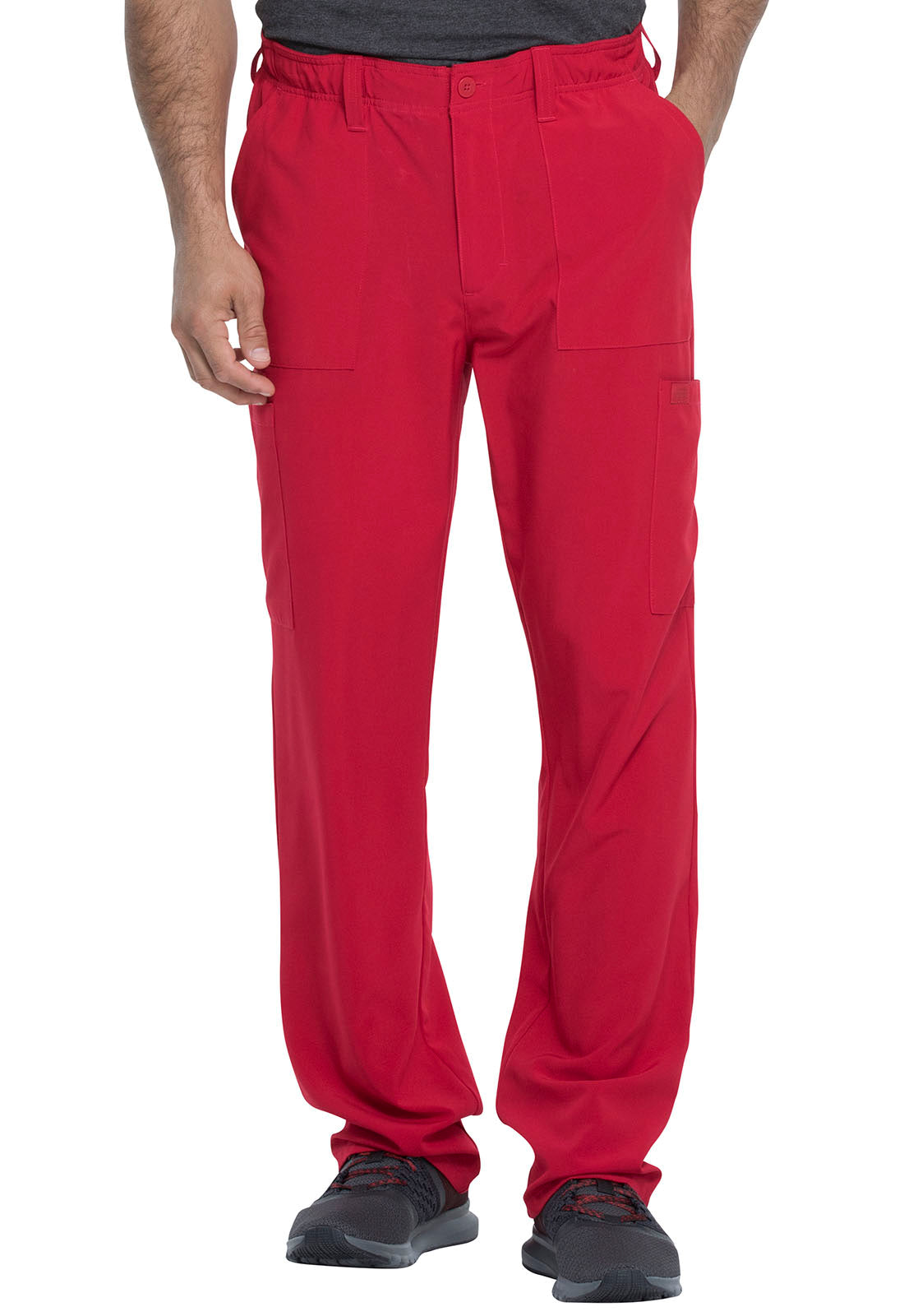 Men's Natural Rise Drawstring Pant - DK015 - Red