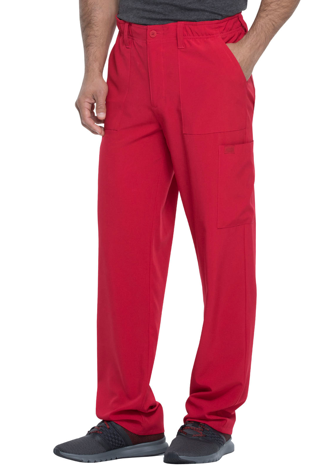 Men's Natural Rise Drawstring Pant - DK015 - Red