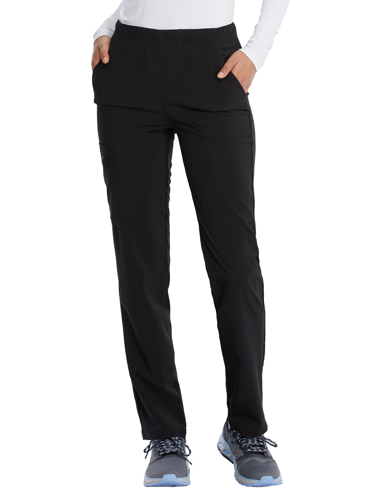 Unisex Natural Rise Tapered Leg Pant - DK019 - Black