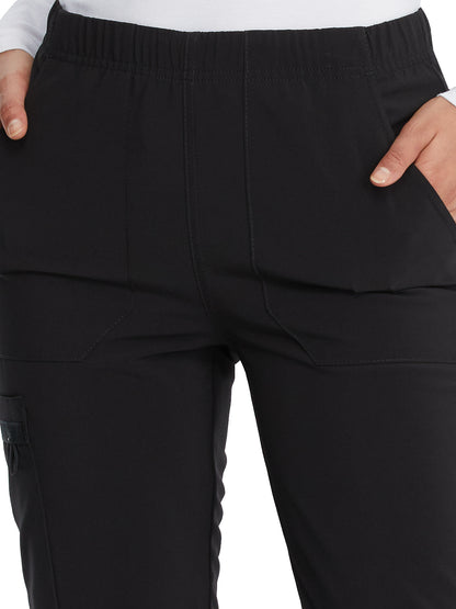 Unisex Natural Rise Tapered Leg Pant - DK019 - Black