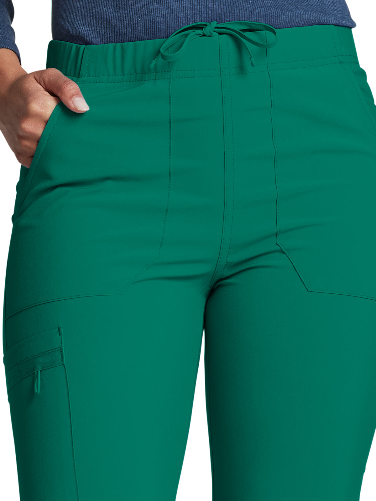 Unisex Natural Rise Tapered Leg Pant - DK019 - Hunter Green