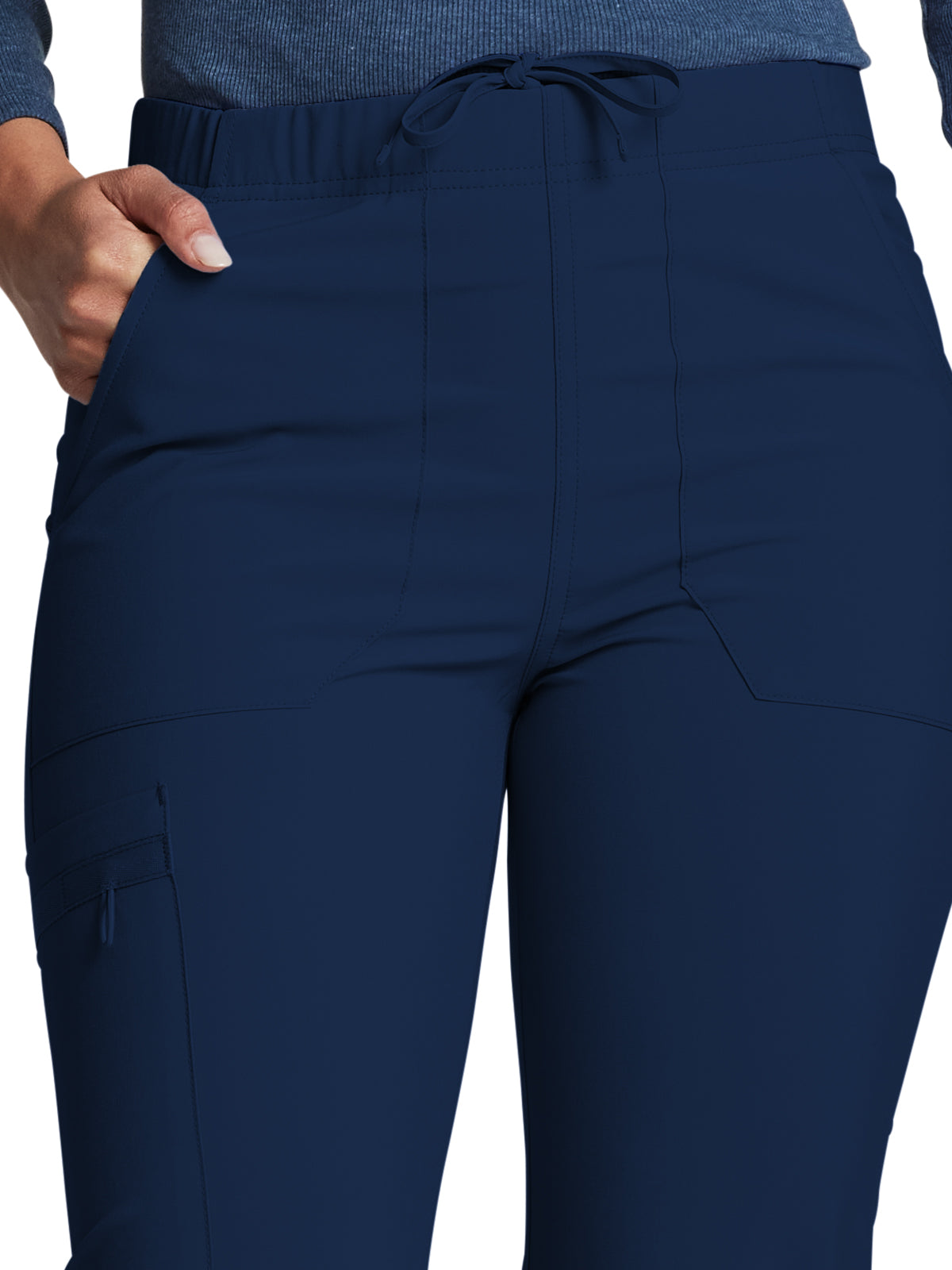 Unisex Natural Rise Tapered Leg Pant - DK019 - Navy