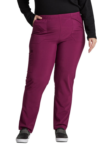 Unisex Natural Rise Tapered Leg Pant - DK019 - Wine