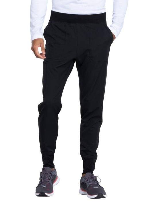 Men's 4-Pocket Tapered Leg Jogger Pant - DK040 - Black
