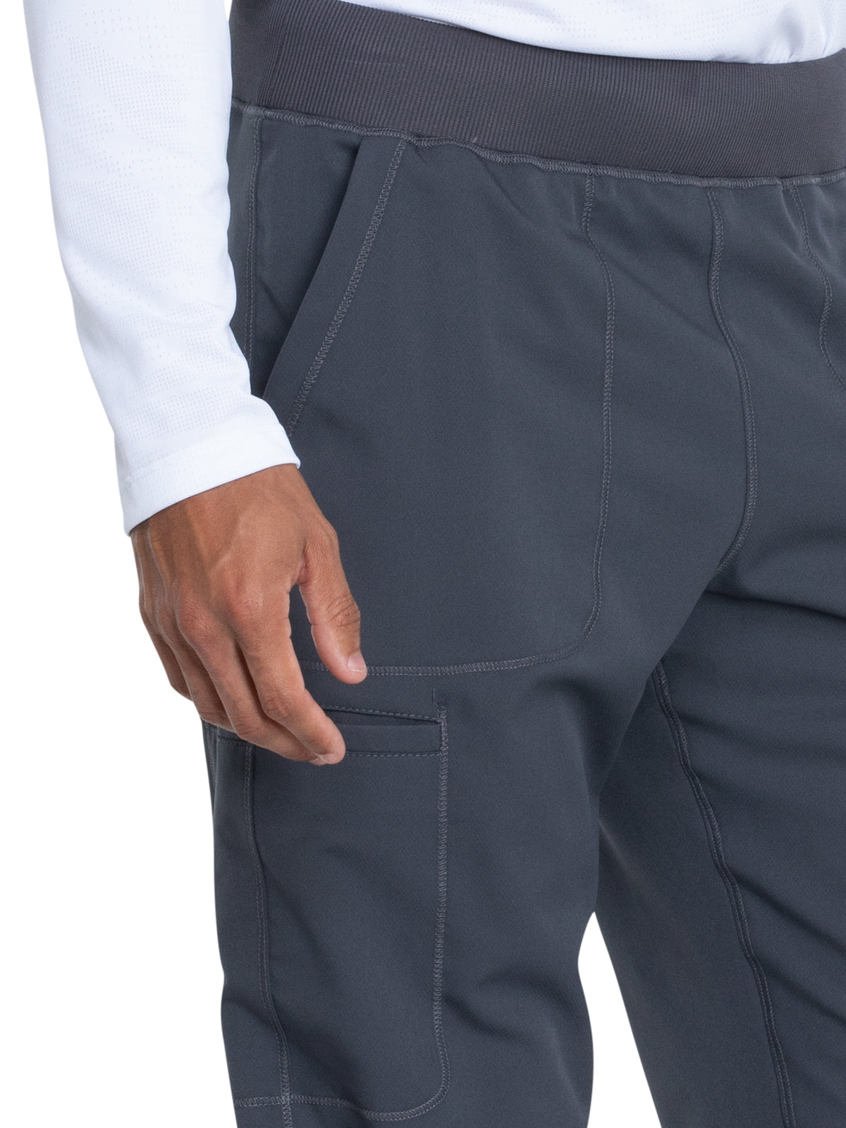 Men's 4-Pocket Tapered Leg Jogger Pant - DK040 - Pewter
