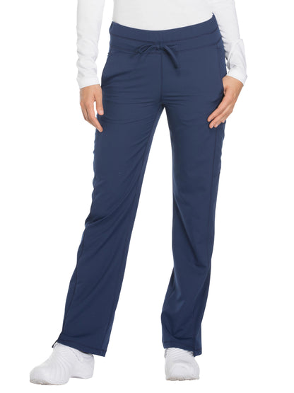 Women's Mid Rise Straight Leg Drawstring Pant - DK130 - Navy