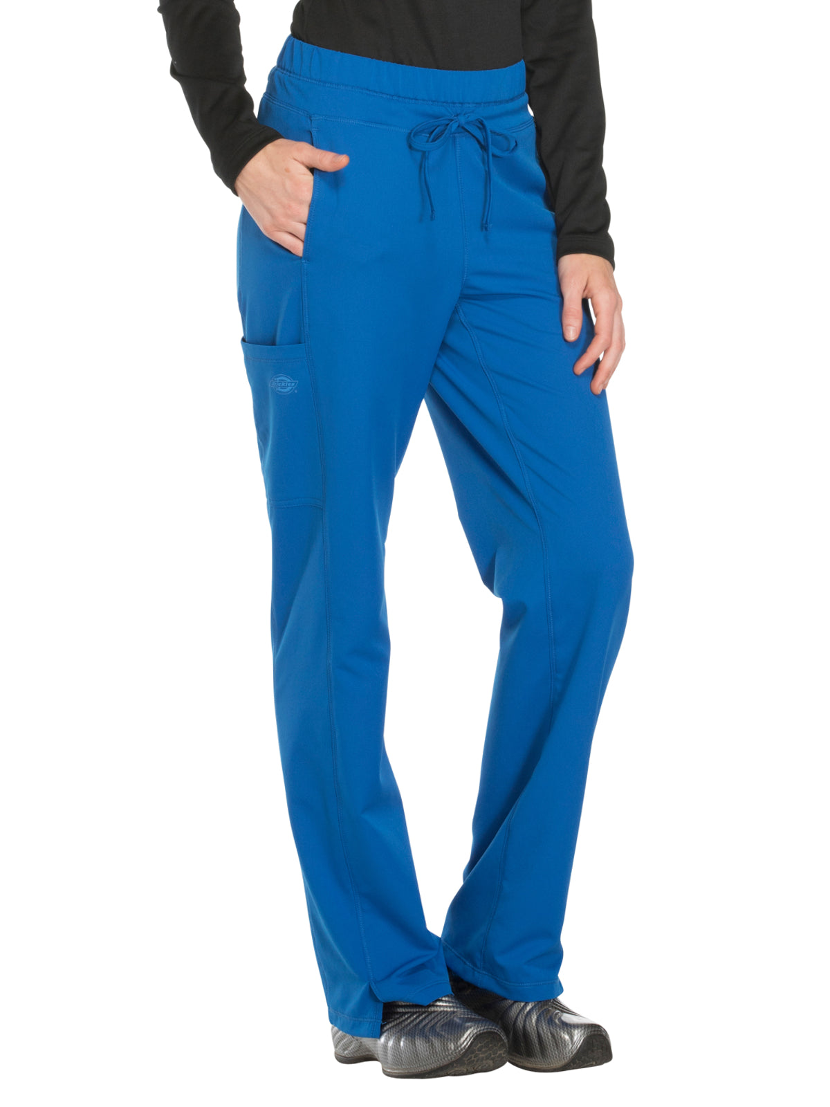 Women's Mid Rise Straight Leg Drawstring Pant - DK130 - Royal