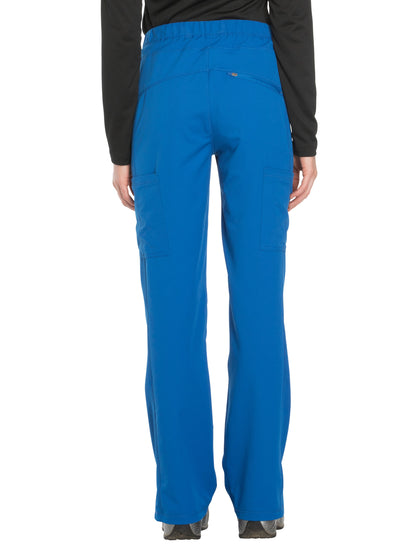 Women's Mid Rise Straight Leg Drawstring Pant - DK130 - Royal