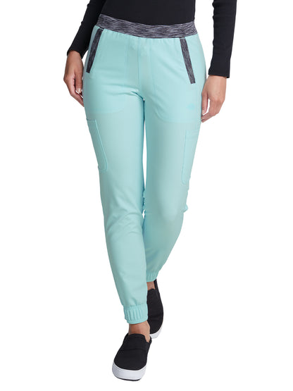 Women's Natural Rise Tapered Leg Mélange Jogger - DK186 - Pure Water
