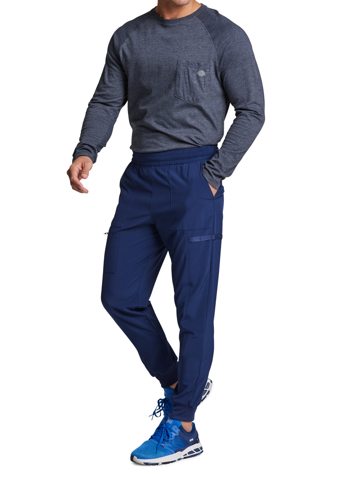Men's 5-Pocket Mid Rise Jogger Pant - DK223 - Navy