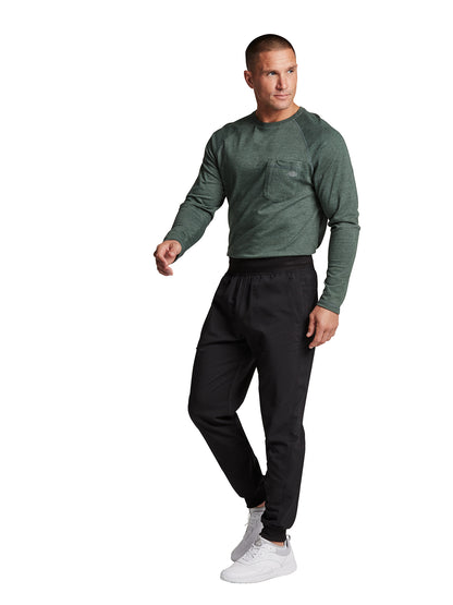Men's 5-Pocket Tapered Leg Jogger Pant - DK224 - Black