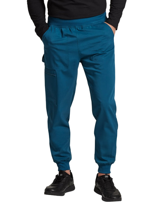 Men's 5-Pocket Tapered Leg Jogger Pant - DK224 - Caribbean Blue