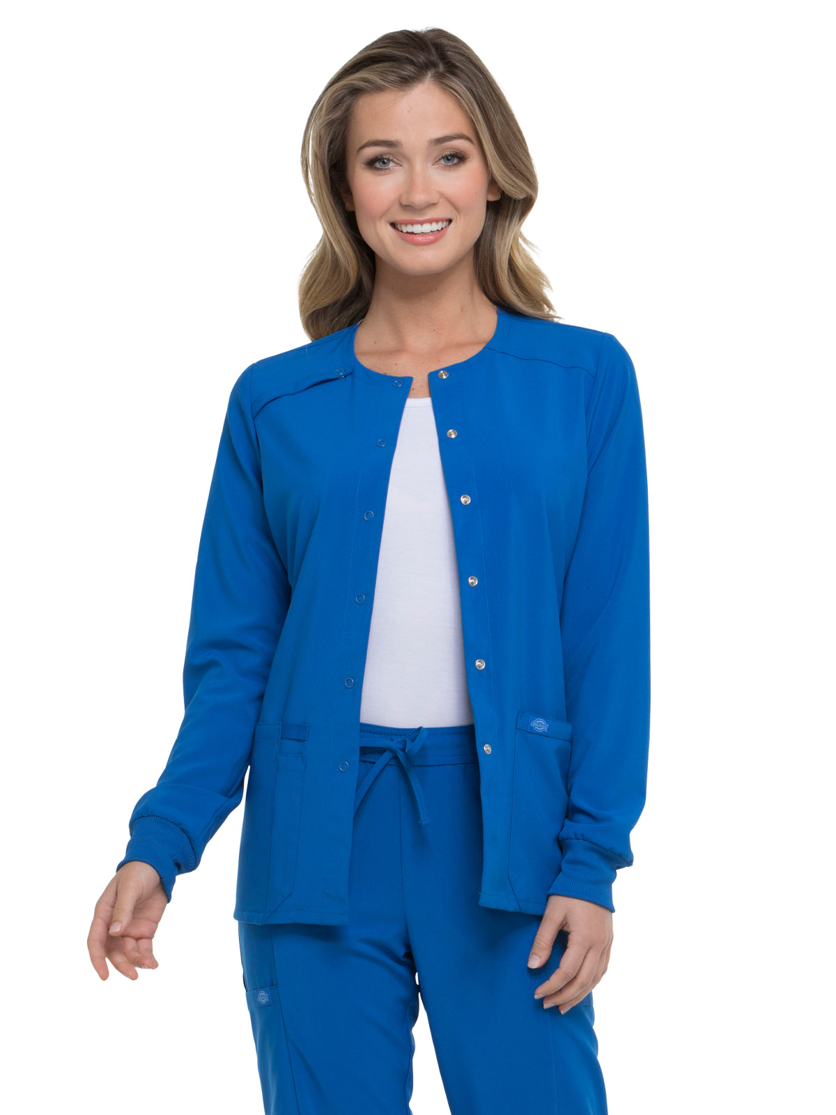 Women's 2-Pocket Snap Front Jacket - DK305 - Royal