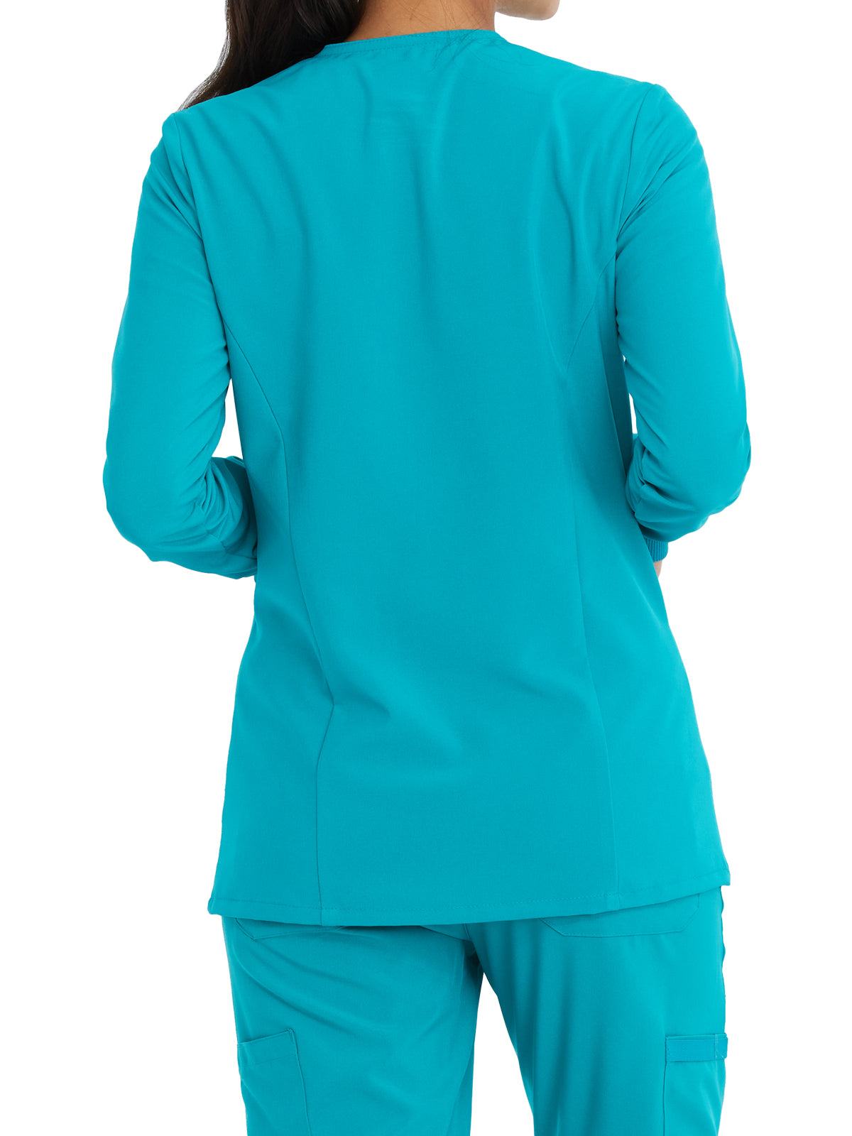 Women's 2-Pocket Snap Front Jacket - DK305 - Teal Blue