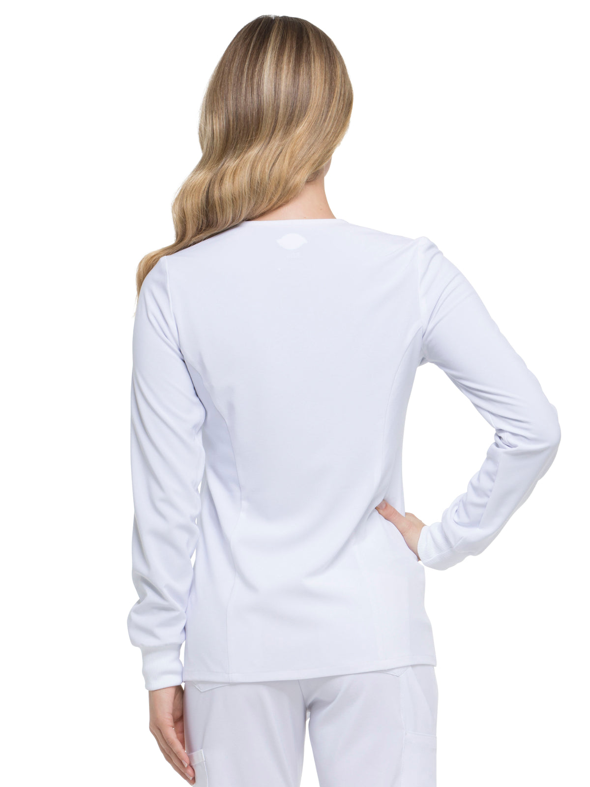 Women's 2-Pocket Snap Front Jacket - DK305 - White