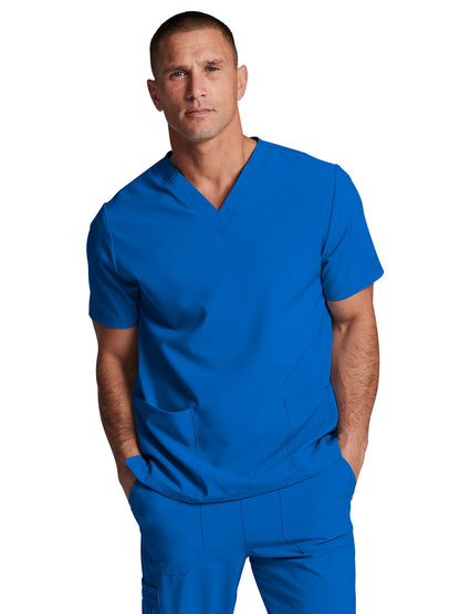 Unisex 2-Pocket V-Neck Scrub Top - DK619 - Royal