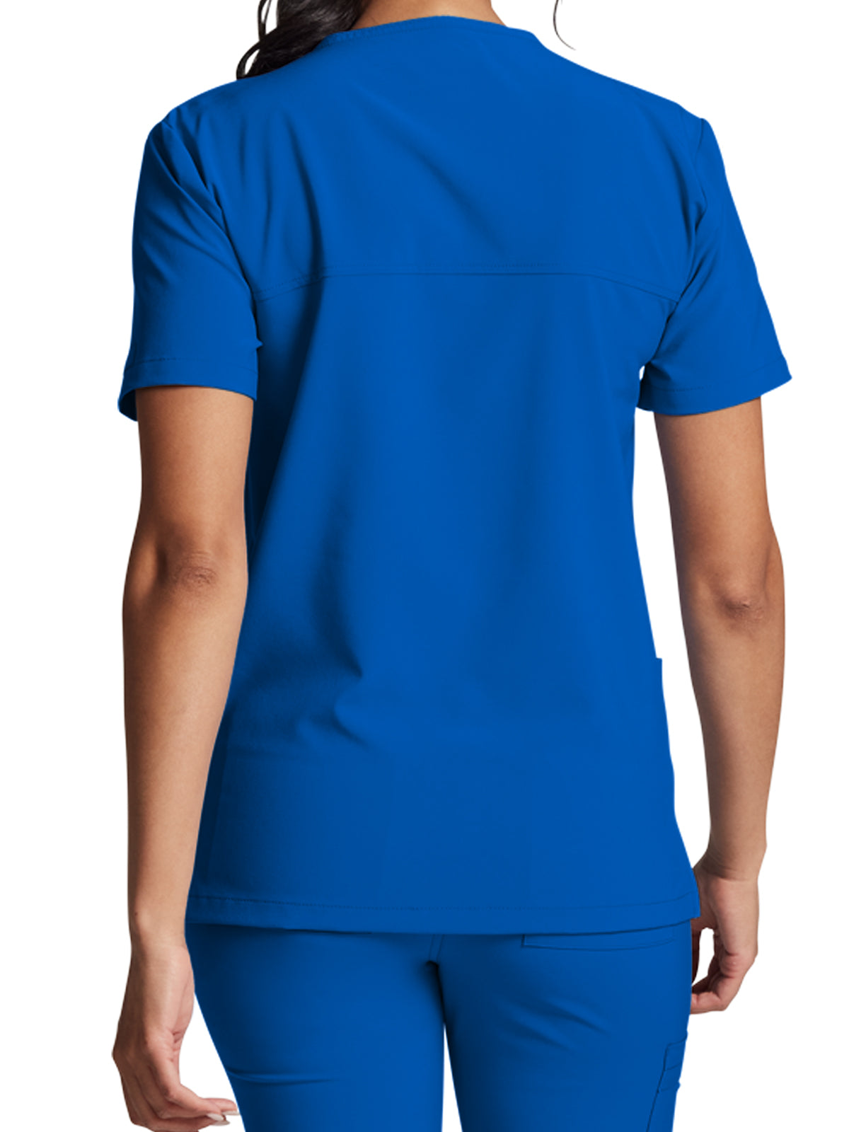 Unisex 2-Pocket V-Neck Scrub Top - DK619 - Royal