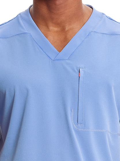 Men's V-Neck Scrub Top - IN700A - Ciel