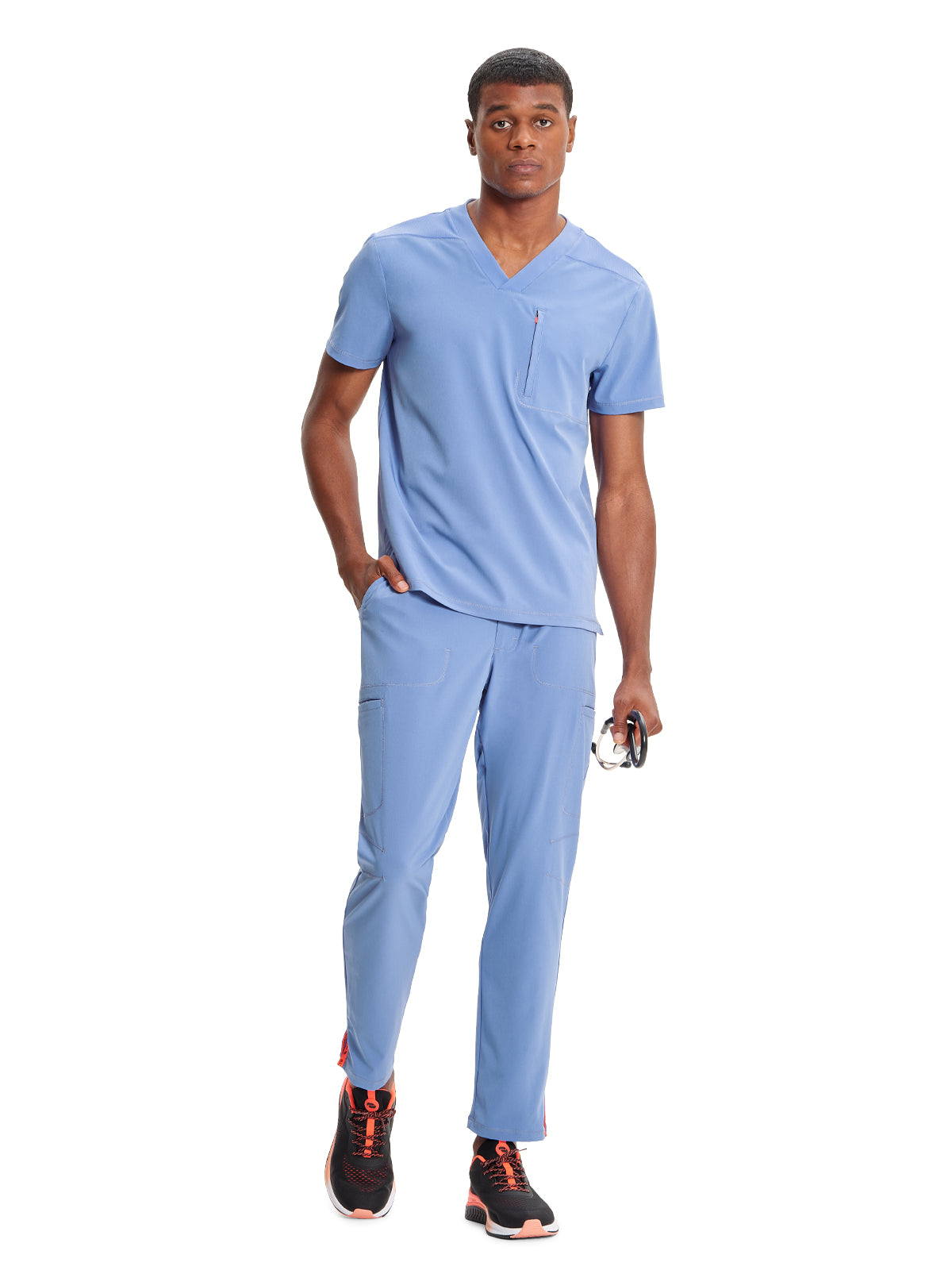 Men's V-Neck Scrub Top - IN700A - Ciel