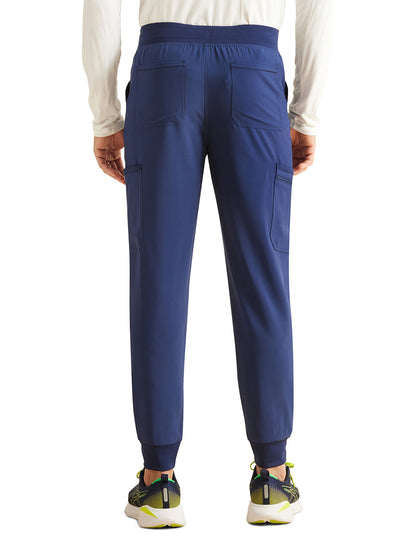 Men's 7-Pocket Mid Rise Jogger Scrub Pant - IP066A - Navy