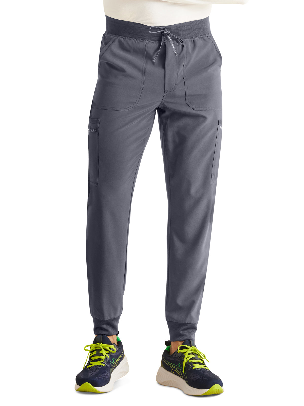 Men's 7-Pocket Mid Rise Jogger Scrub Pant - IP066A - Pewter