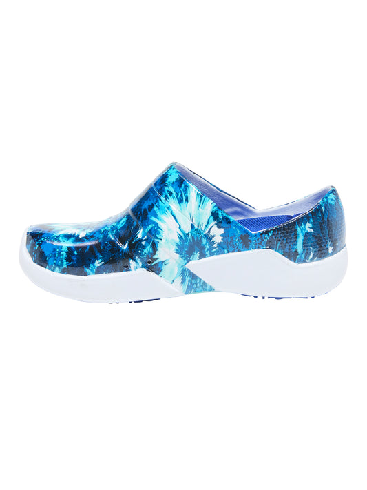 Unisex Slip-Resistant Clog - JOURNEY - Blue Blooms