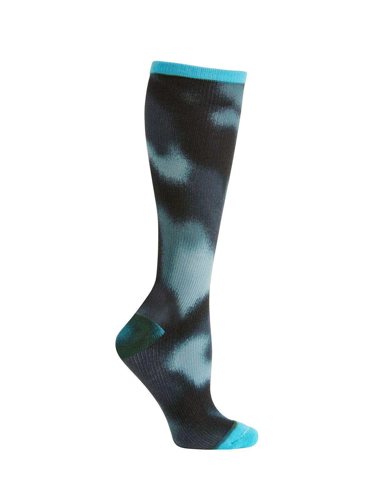 Women's 1 Pair Pack 15-20 mmHg Support Socks - KICKSTART - Watercolor Wonder