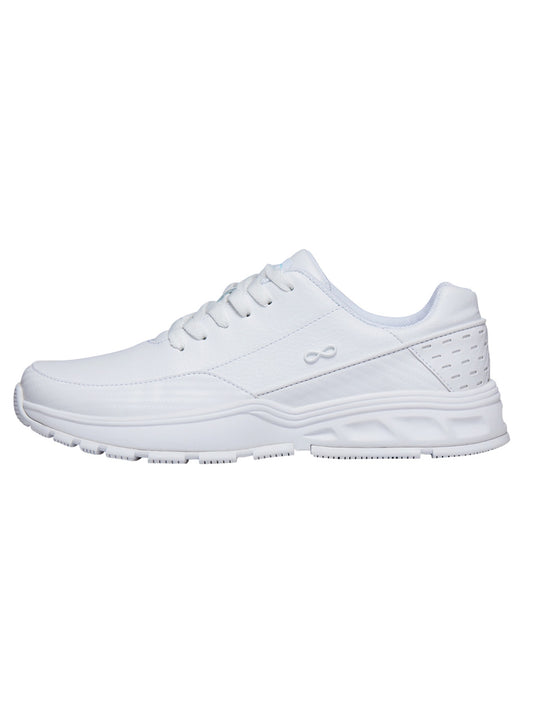 Infinity Footwear Men's Jogger Shoe - MFLOW - White Wide