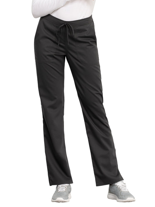 Women's 3-Pocket Mid Rise Scrub Pant - WW005 - Pewter