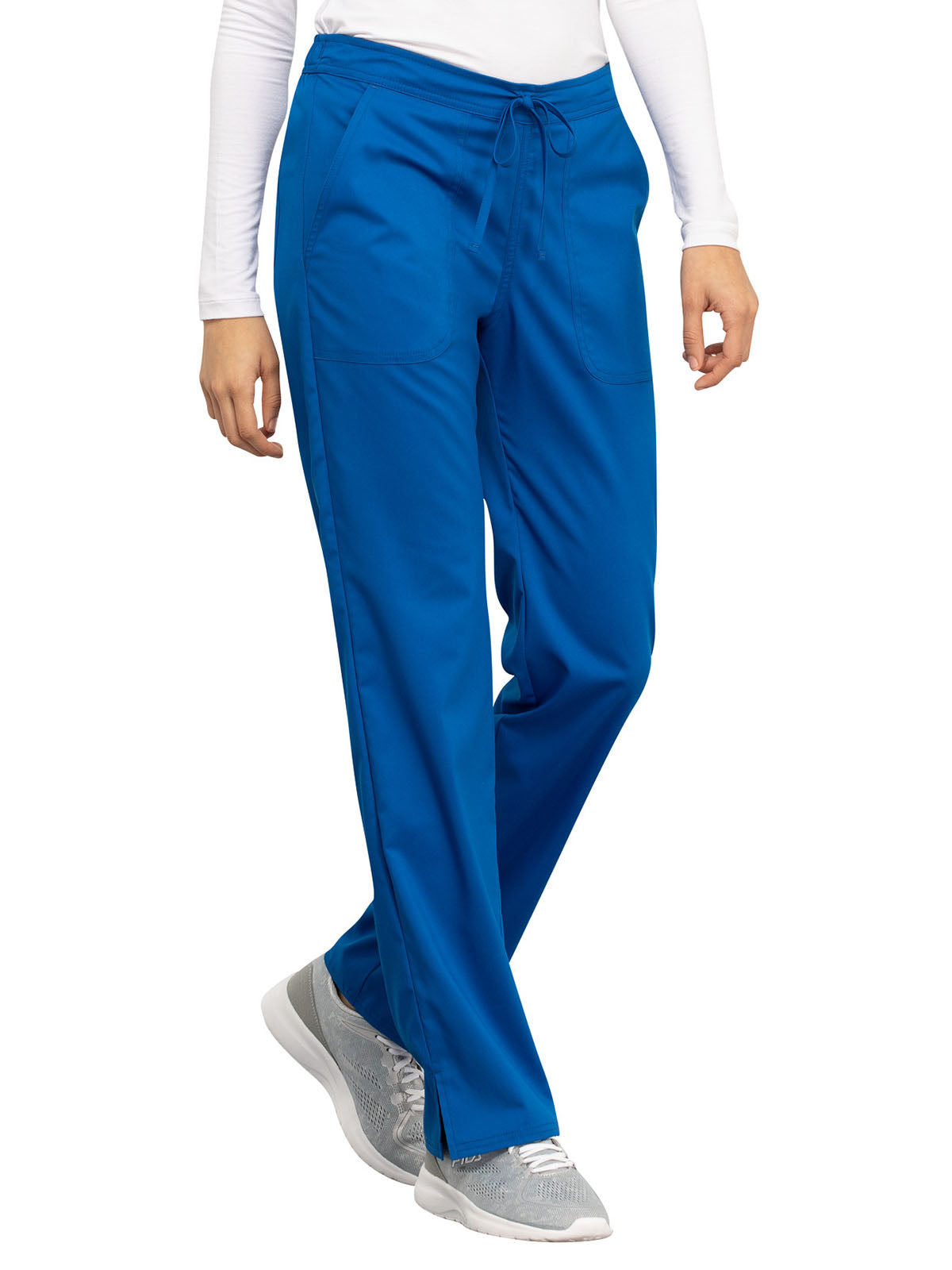 Women's 3-Pocket Mid Rise Scrub Pant - WW005 - Royal