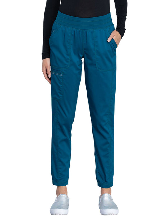 Women's 5-Pocket Natural Rise Jogger Pant - WW011 - Caribbean Blue