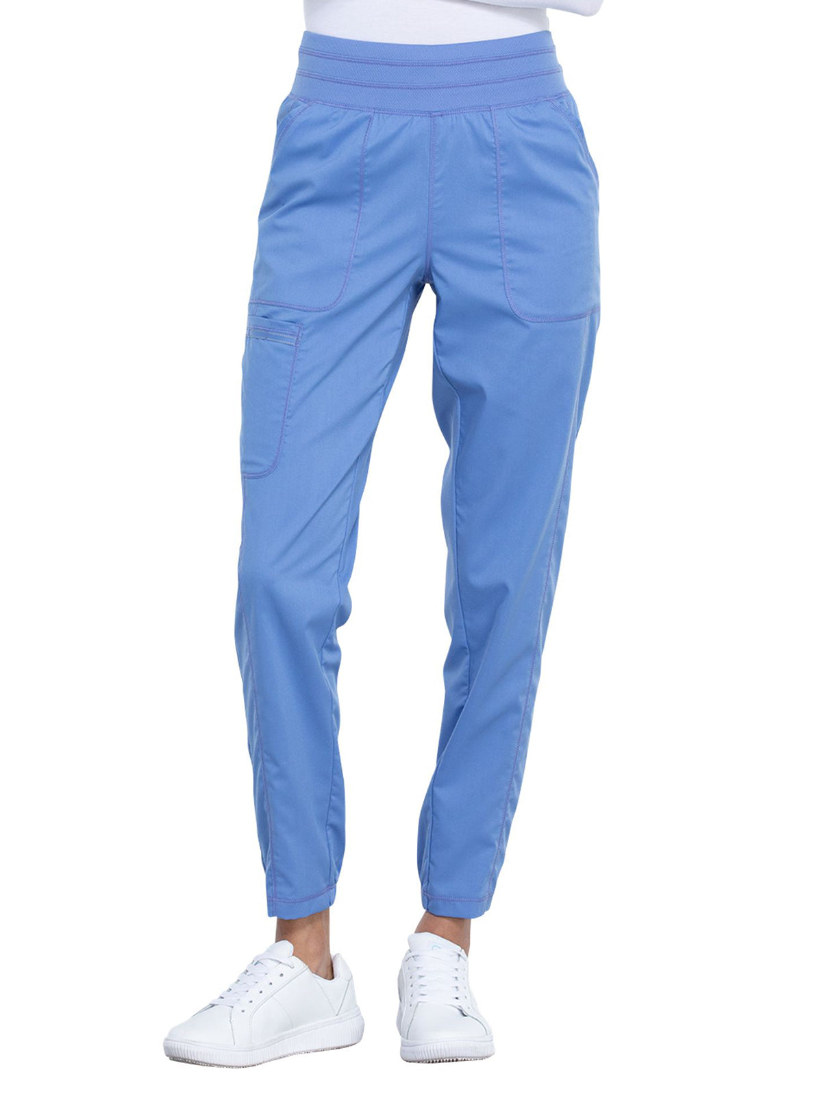 Women's 5-Pocket Natural Rise Jogger Pant - WW011 - Ciel Blue