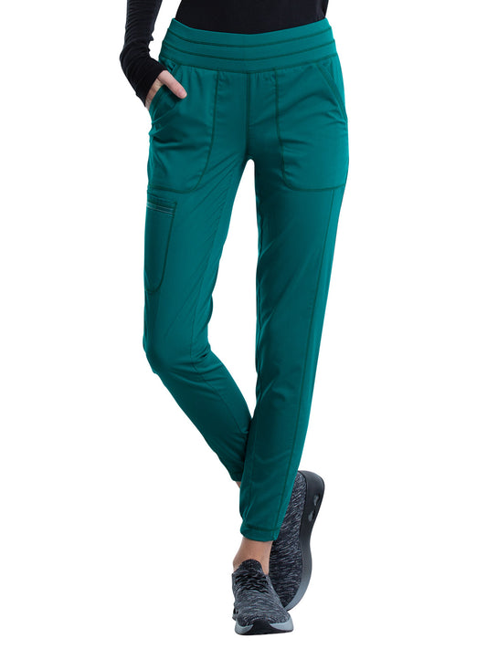 Women's 5-Pocket Natural Rise Jogger Pant - WW011 - Hunter Green