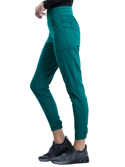 Women's 5-Pocket Natural Rise Jogger Pant - WW011 - Hunter Green