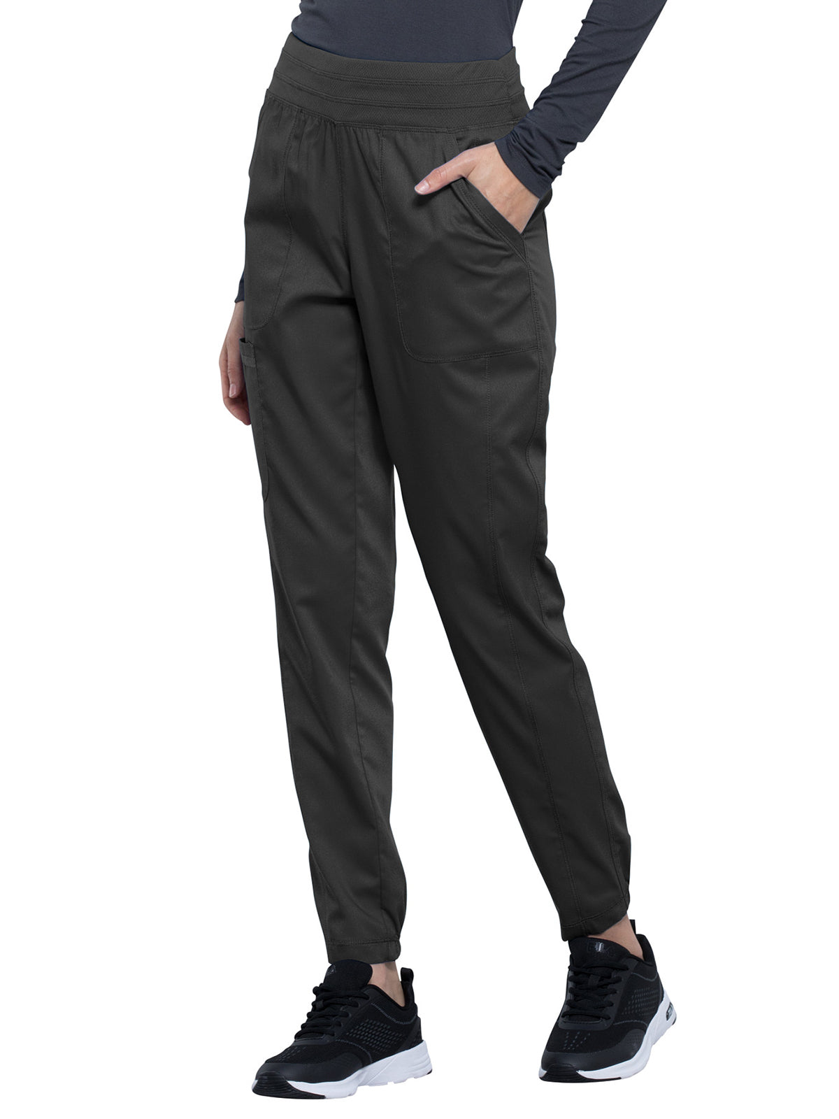Women's 5-Pocket Natural Rise Jogger Pant - WW011 - Pewter