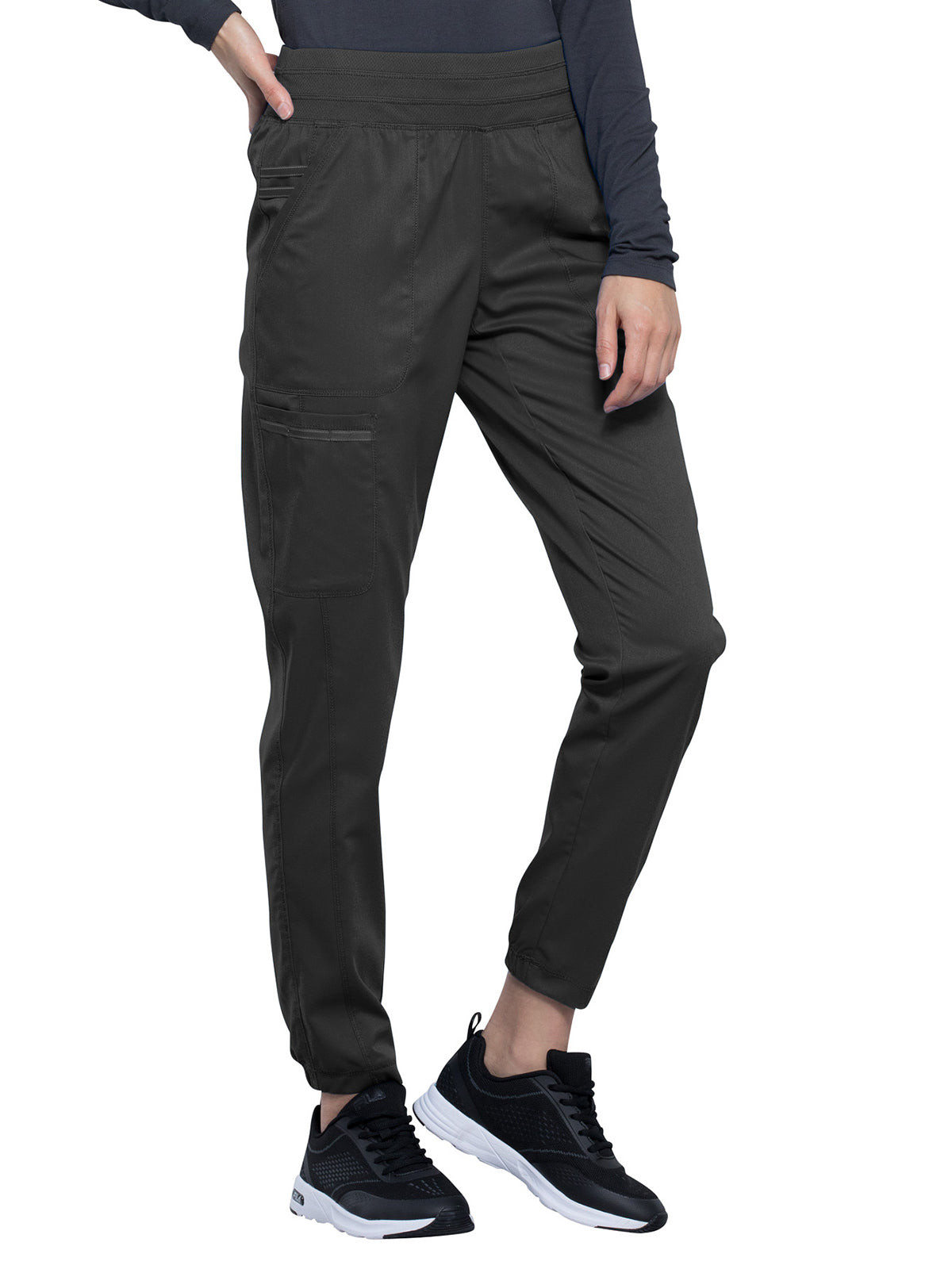 Women's 5-Pocket Natural Rise Jogger Pant - WW011 - Pewter
