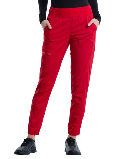 Women's 5-Pocket Natural Rise Jogger Pant - WW011 - Red