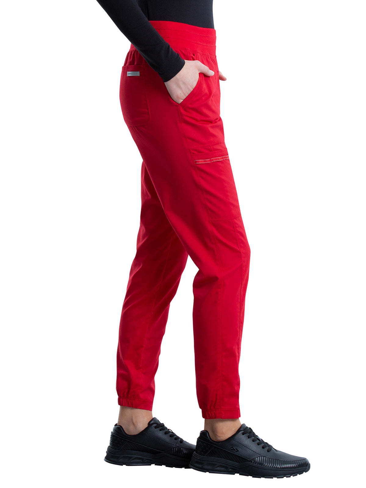 Women's 5-Pocket Natural Rise Jogger Pant - WW011 - Red