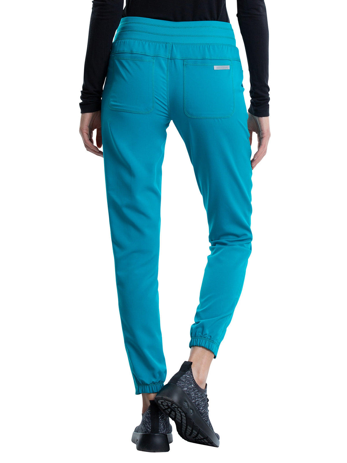 Women's 5-Pocket Natural Rise Jogger Pant - WW011 - Teal Blue