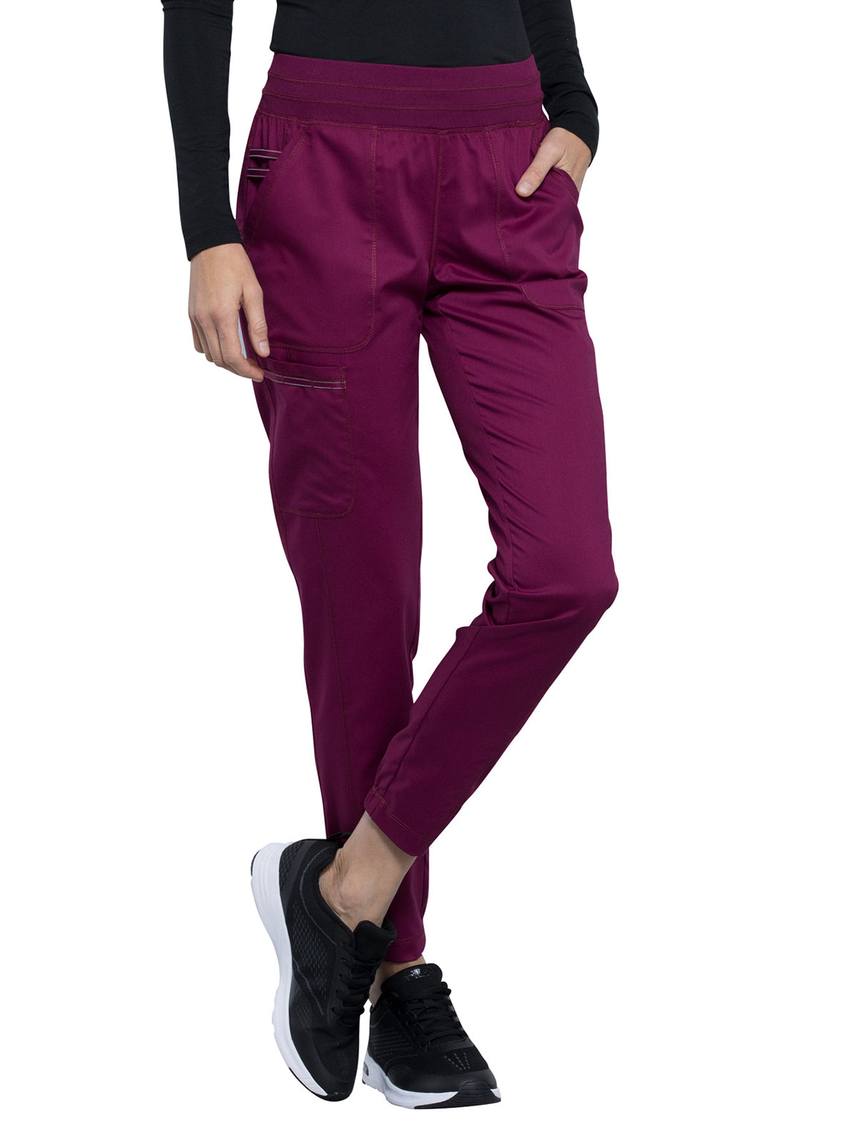 Women's 5-Pocket Natural Rise Jogger Pant - WW011 - Wine