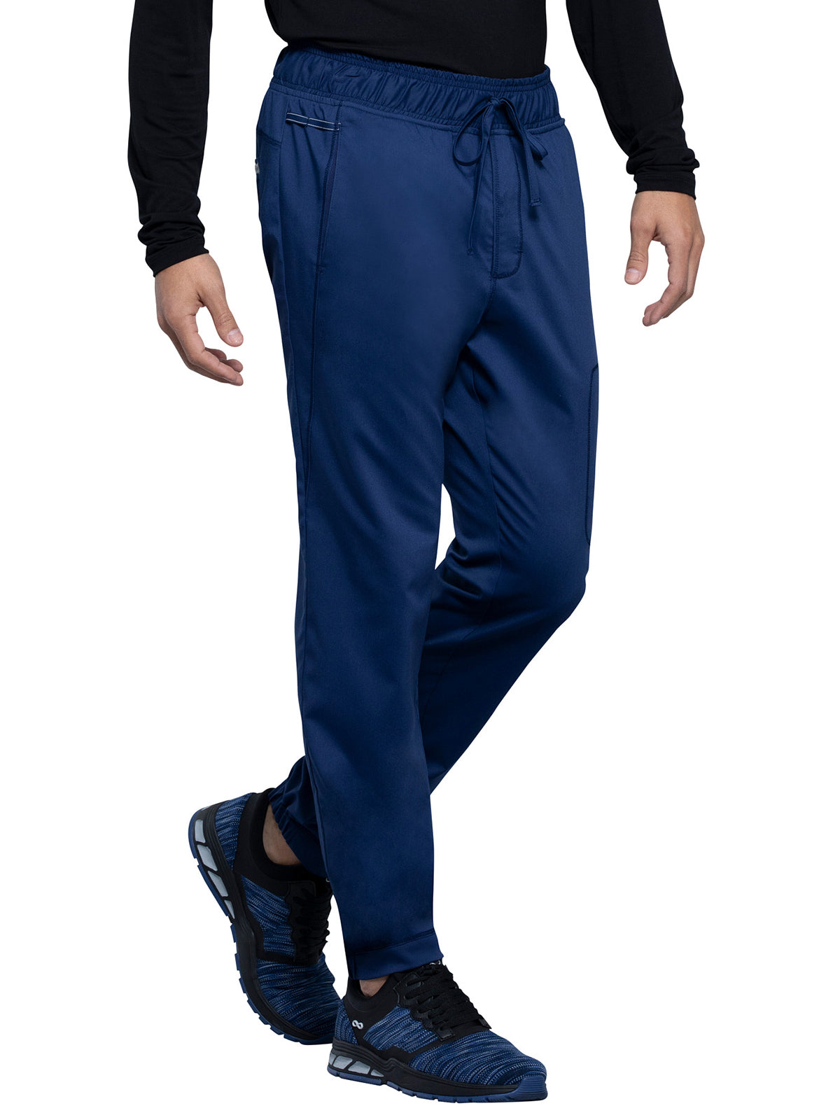 Men's 5-Pocket Natural Rise Jogger Scrub Pant - WW012 - Navy