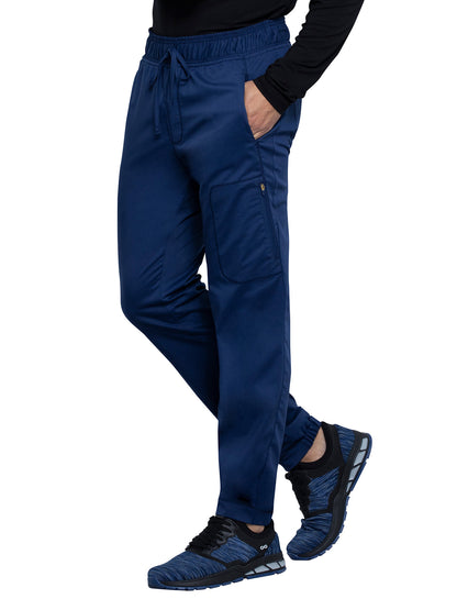 Men's 5-Pocket Natural Rise Jogger Scrub Pant - WW012 - Navy