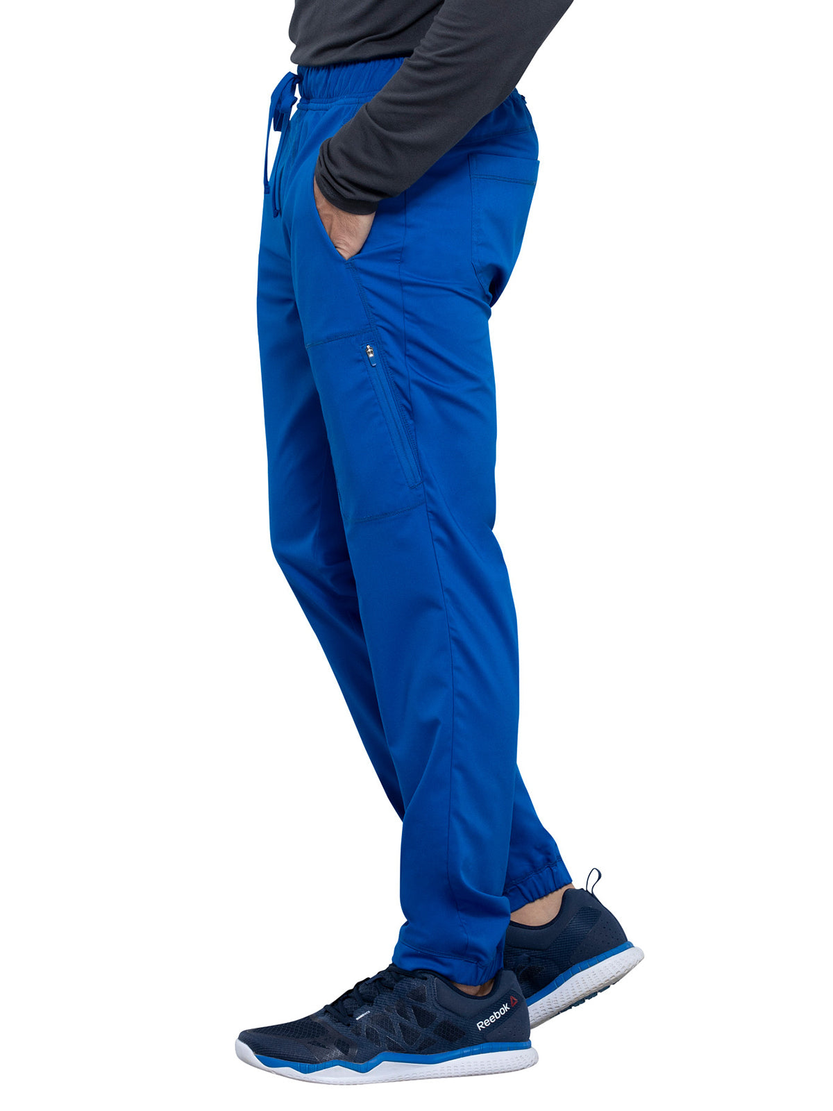 Men's 5-Pocket Natural Rise Jogger Scrub Pant - WW012 - Royal