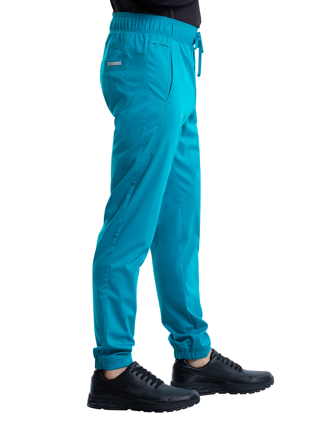 Men's 5-Pocket Natural Rise Jogger Scrub Pant - WW012 - Teal Blue