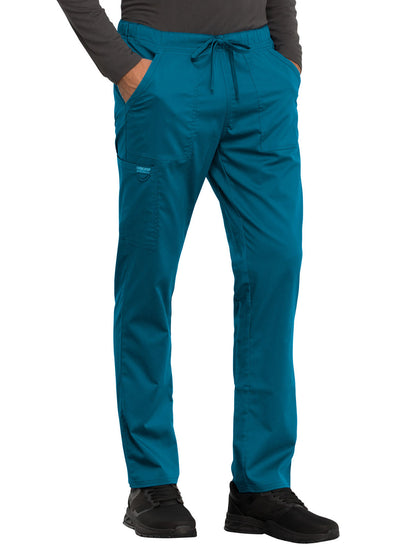 Unisex 4-Pocket Tapered Leg Drawstring Pant - WW020 - Caribbean Blue